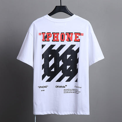 OFF-Whlte Arrow logo print T-shirt#80