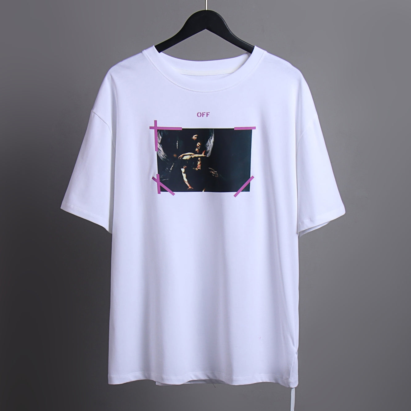 OFF-Whlte Arrow logo print T-shirt#69