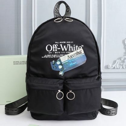 OW Arrow Graffiti Canvas Backpack#7