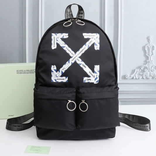 OW Arrow Graffiti Canvas Backpack#1