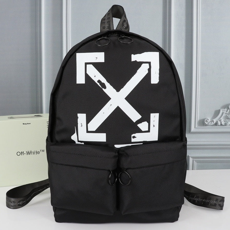 OW Arrow Graffiti Canvas Backpack#1