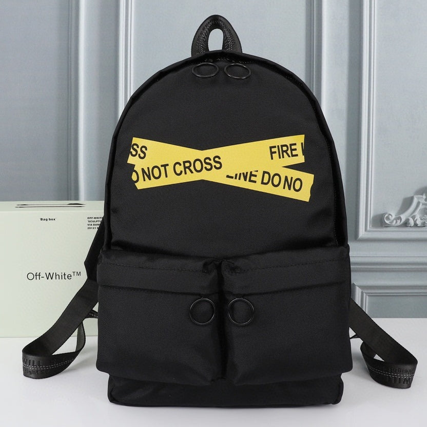 OW Arrow Graffiti Canvas Backpack#7