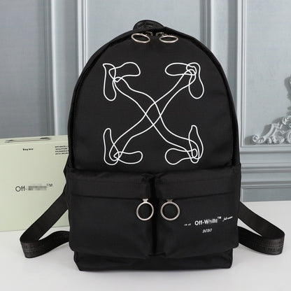 OW Arrow Graffiti Canvas Backpack#1