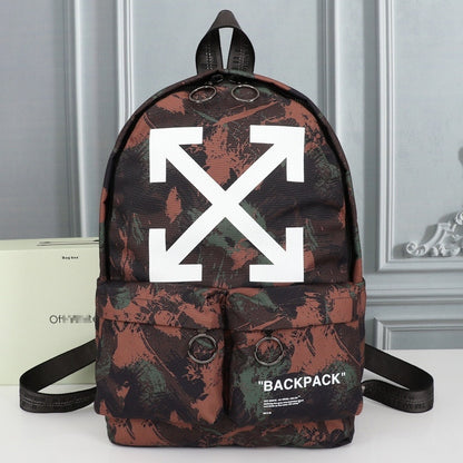 OW Arrow Graffiti Canvas Backpack#1