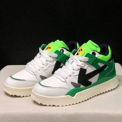 OFF-Whlte Arrow Logo Leather Sneakers #40