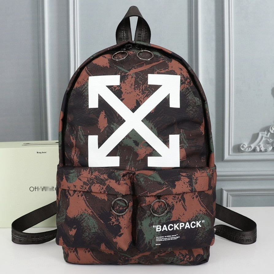 OW Arrow Graffiti Canvas Backpack#1