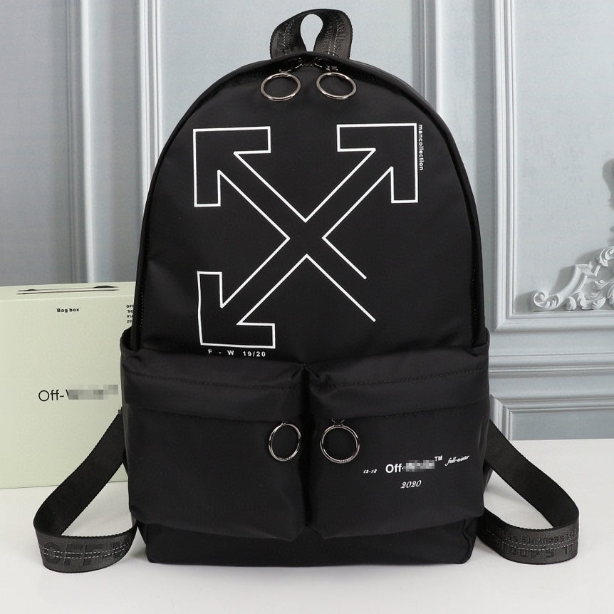 OW Arrow Graffiti Canvas Backpack#1