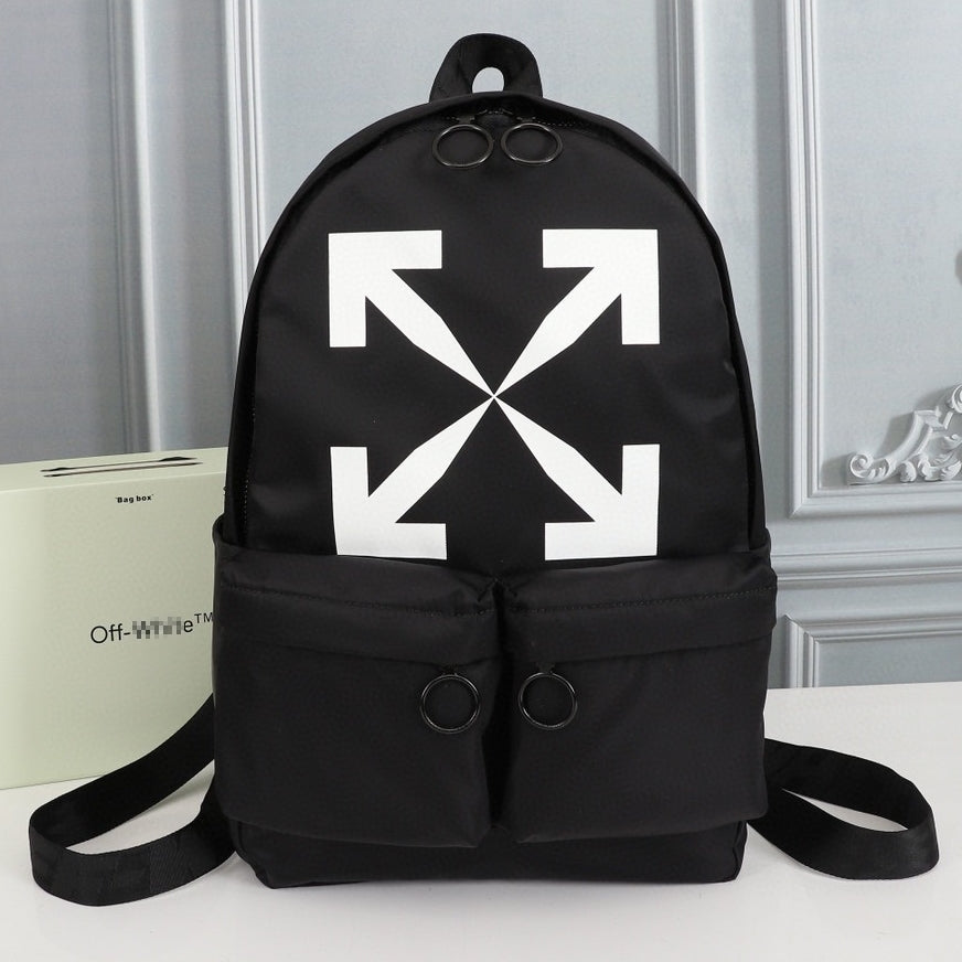 OW Arrow Graffiti Canvas Backpack#1
