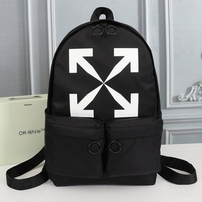 OW Arrow Graffiti Canvas Backpack#1