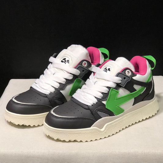 OFF-Whlte Arrow Logo Leather Sneakers #39