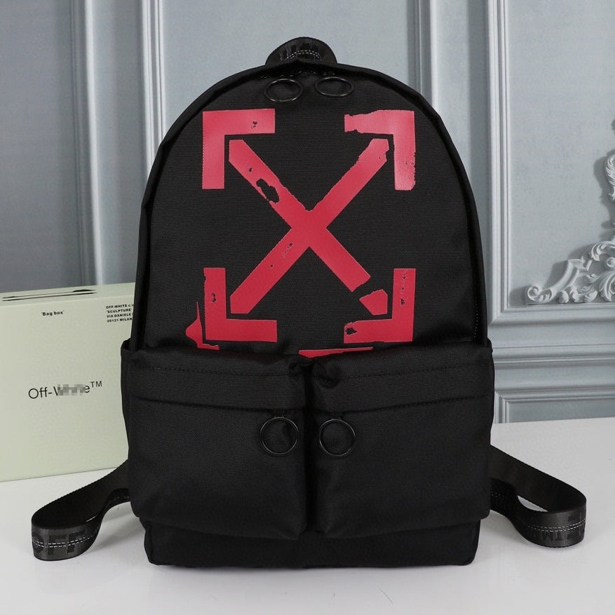 OW Arrow Graffiti Canvas Backpack#1