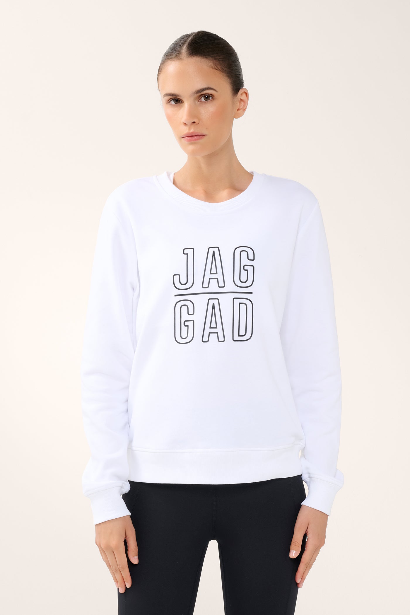 CLASSIC STACK SWEATER WHITE