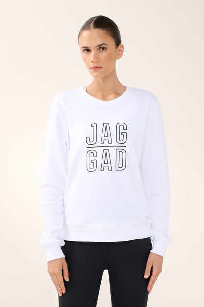 CLASSIC STACK SWEATER WHITE