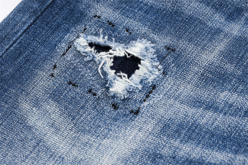 SOLA-DSQ2 New Man Casual Trousers Hole Jeans