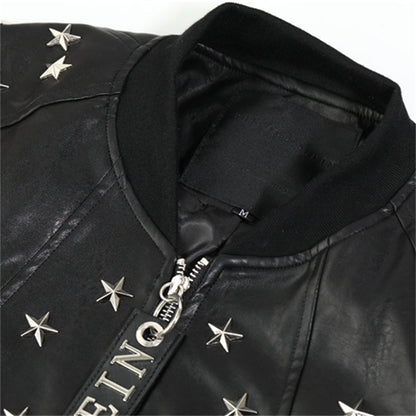 PP Star Studded Leather Jacket#17