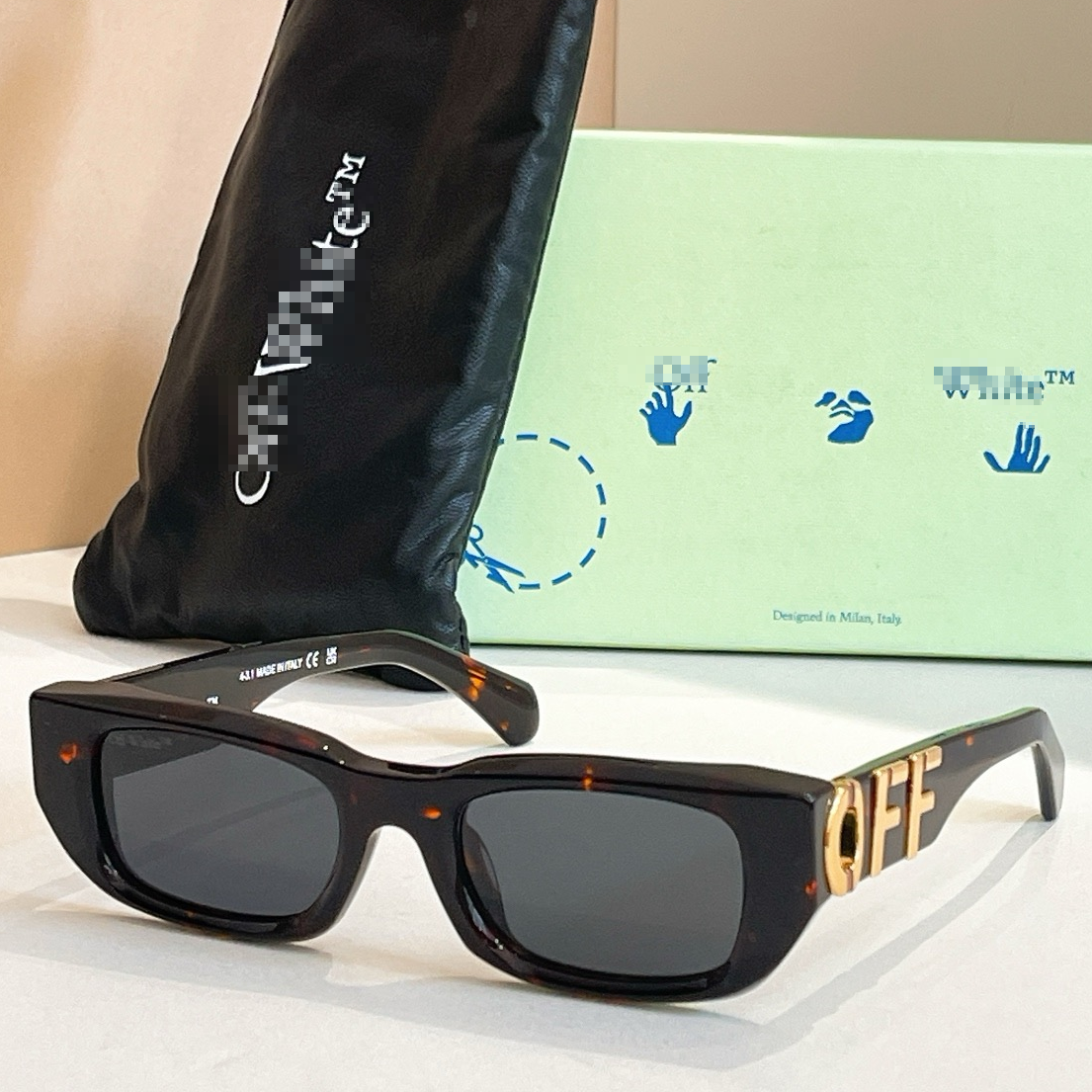 OFF-Whlte Arrow logo sunglasses#124