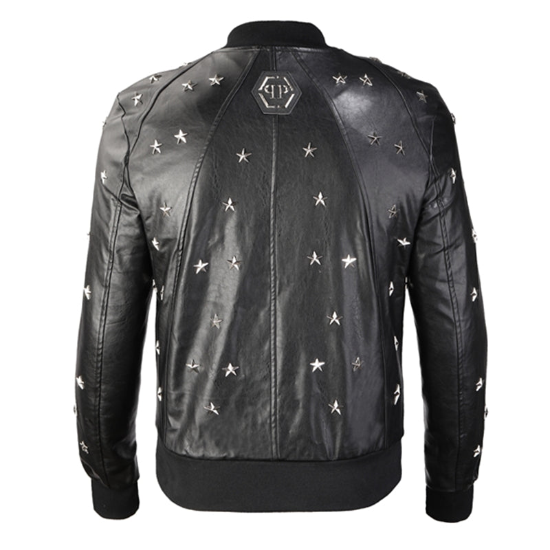PP Star Studded Leather Jacket#17