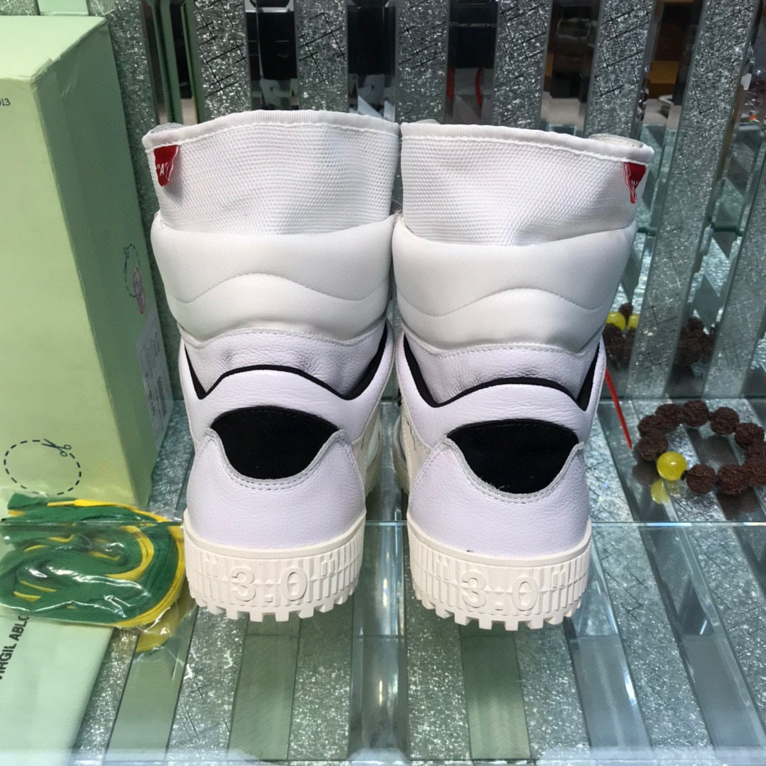 OFF-Whlte Arrow logo high-top sneakers#33