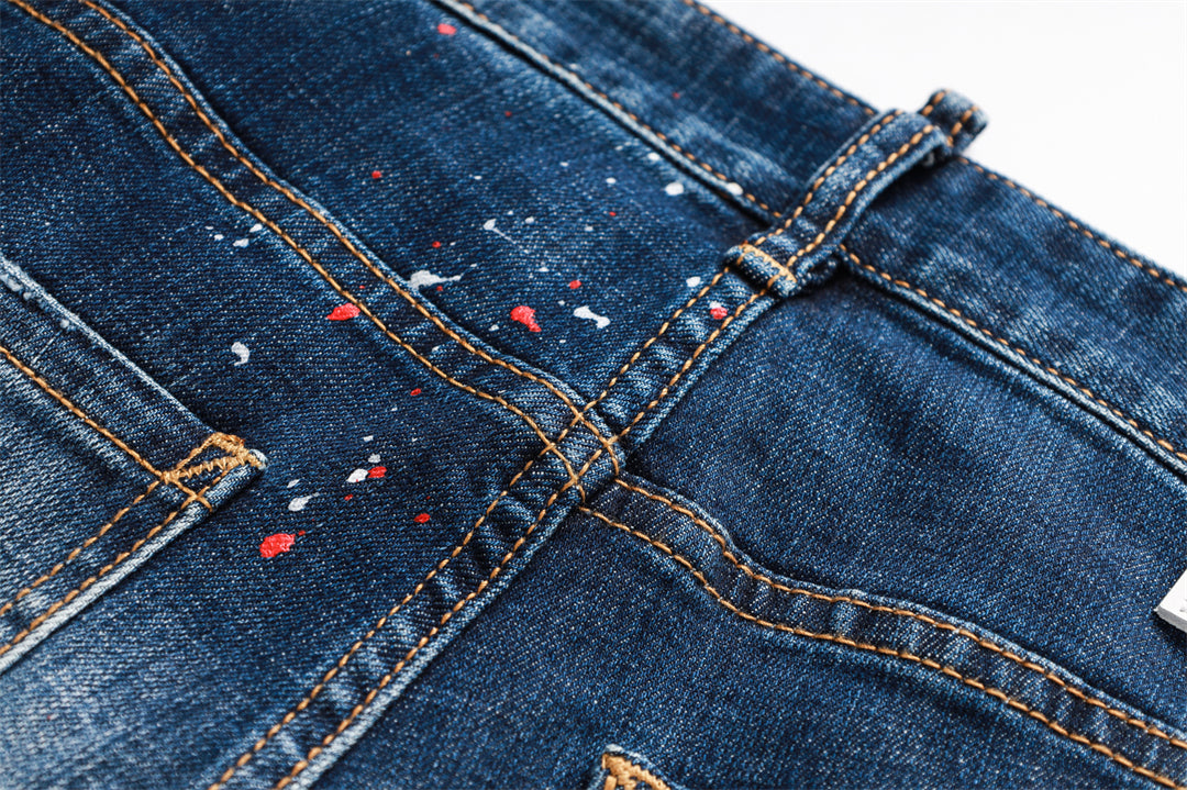 SOLA-DSQ2 New Ripped casual pants Man Jeans