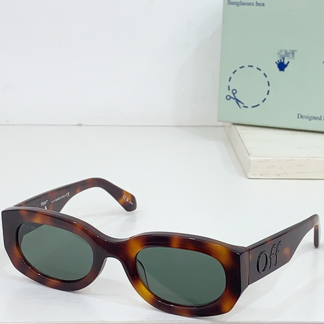 OFF-Whlte Arrow logo sunglasses#14E