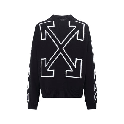 OFF-Whlte Intarsia Knit Sweater#11