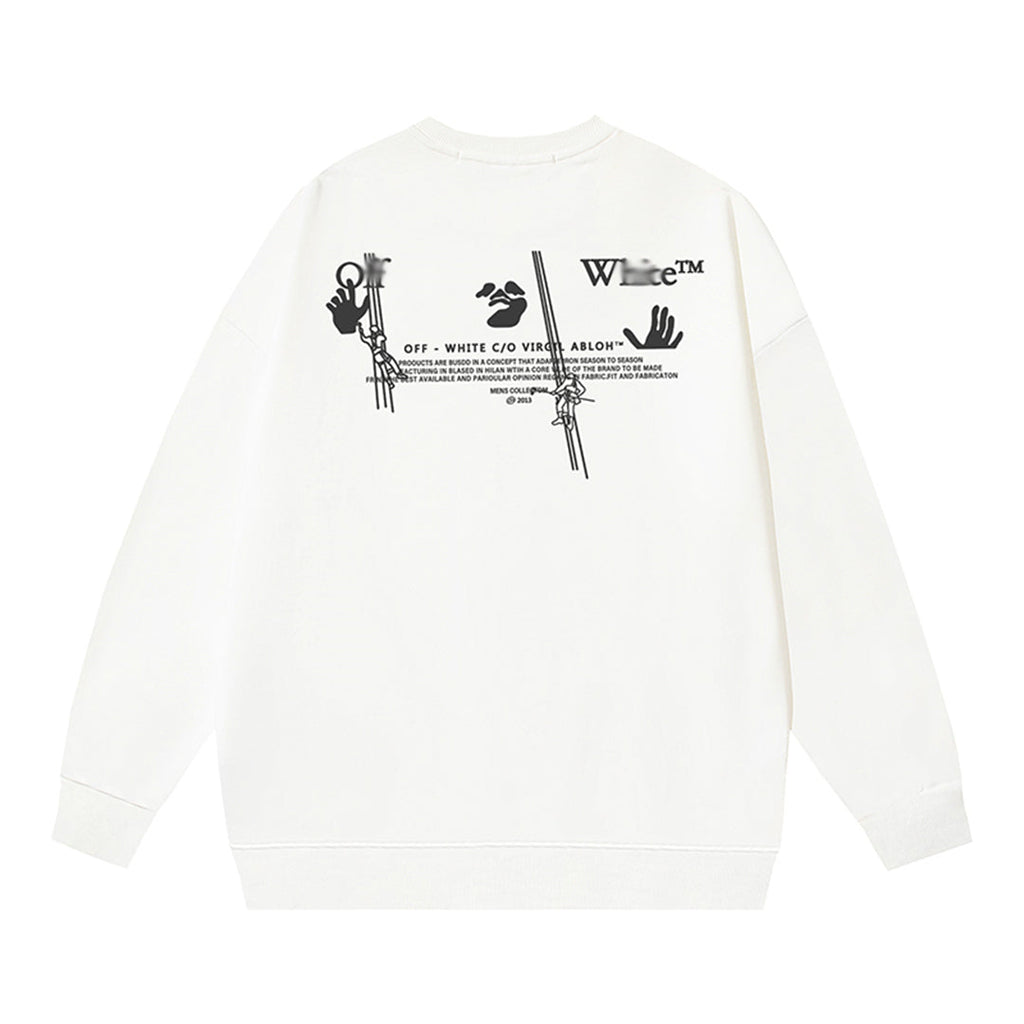 OFF-Whlte Arrow logo sports sweatshirt#114