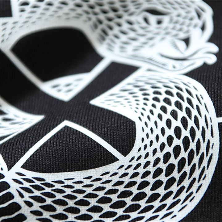 OFF-Whlte Snake pattern arrow logo T-shirt