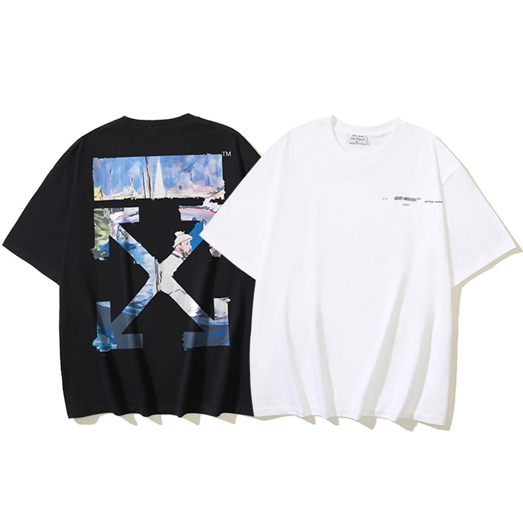 OFF-Whlte Arrow logo print T-shirt