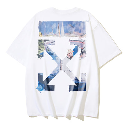 OFF-Whlte Arrow logo print T-shirt