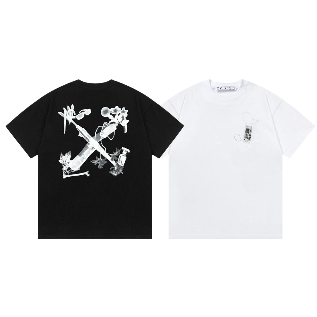 OFF-Whlte Arrow Logo Cotton T-shirt#1050