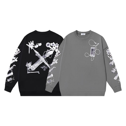 OFF-Whlte Arrow logo sports sweatshirt#1028