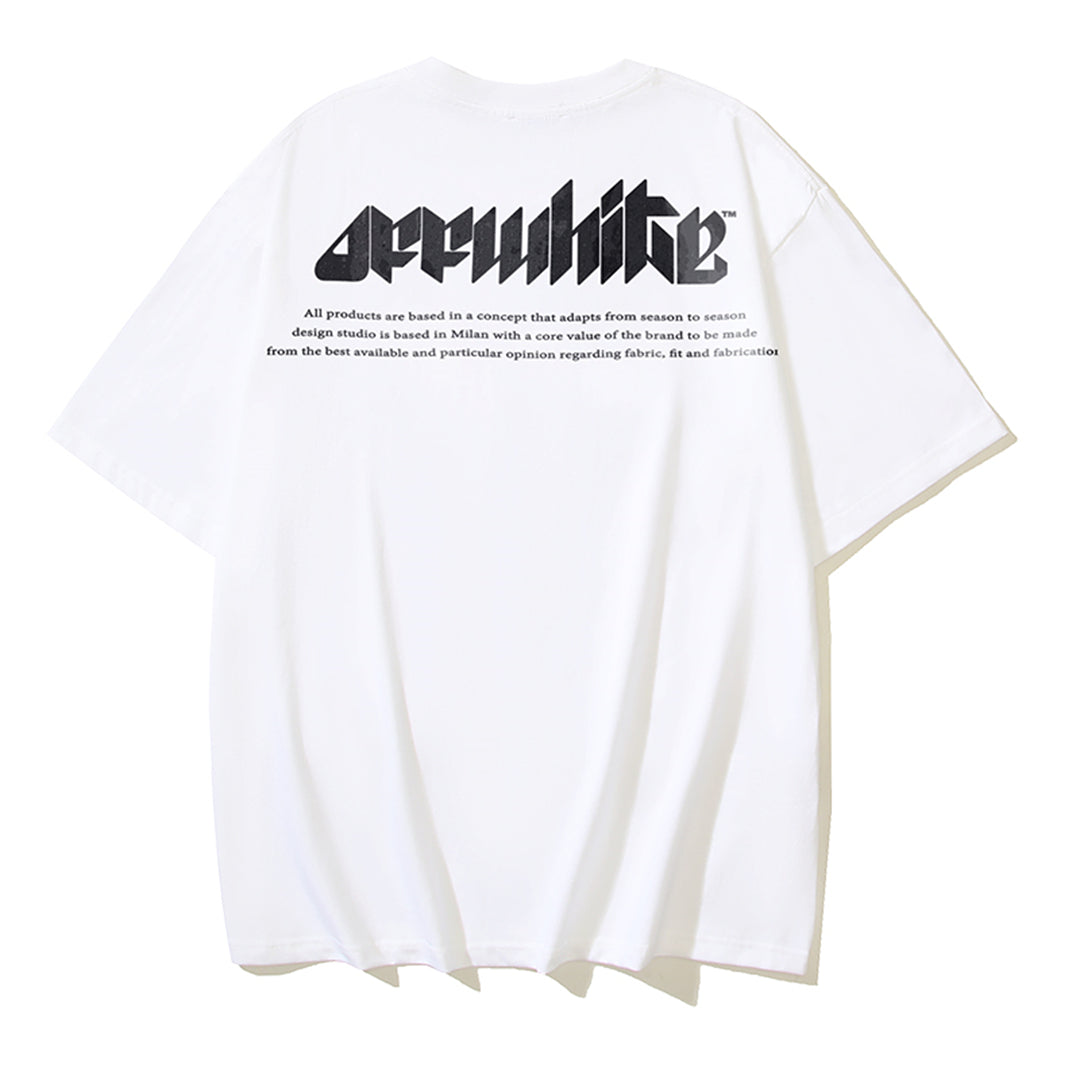 OFF-Whlte Arrow Logo Cotton T-shirt#1129